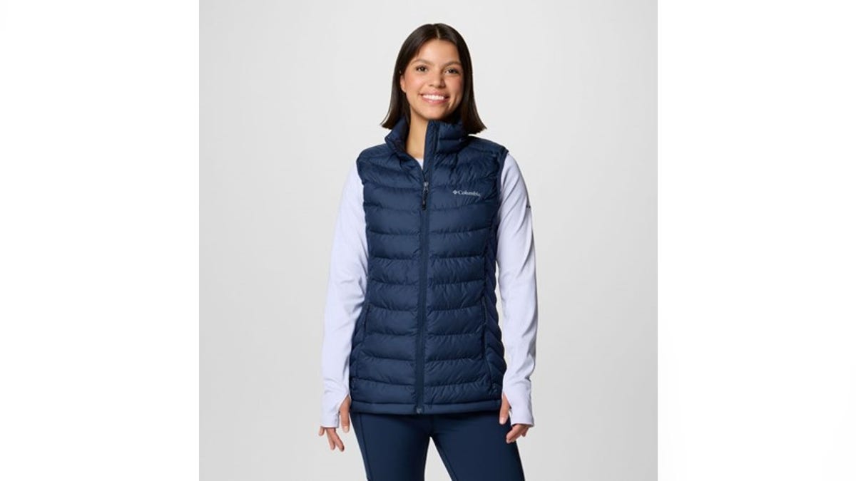 Outdoor enthusiasts can stay warm with this vest.?