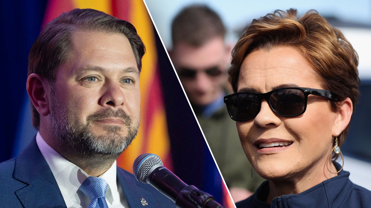 Left: Attorney Ruben Gallego; Right: Attorney Kari Lake