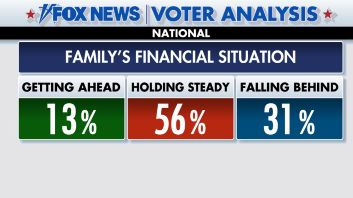 Screenshot of the family's financial situation