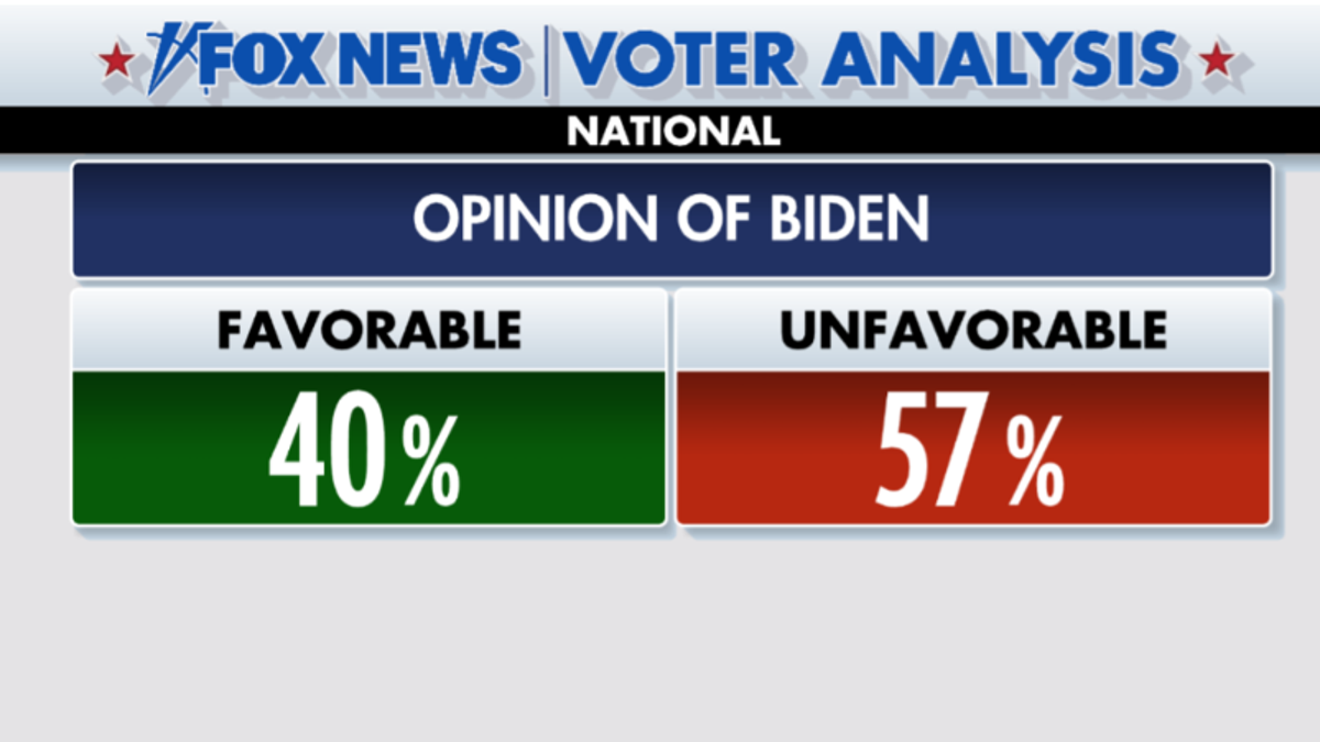 Biden sentiment  numbers