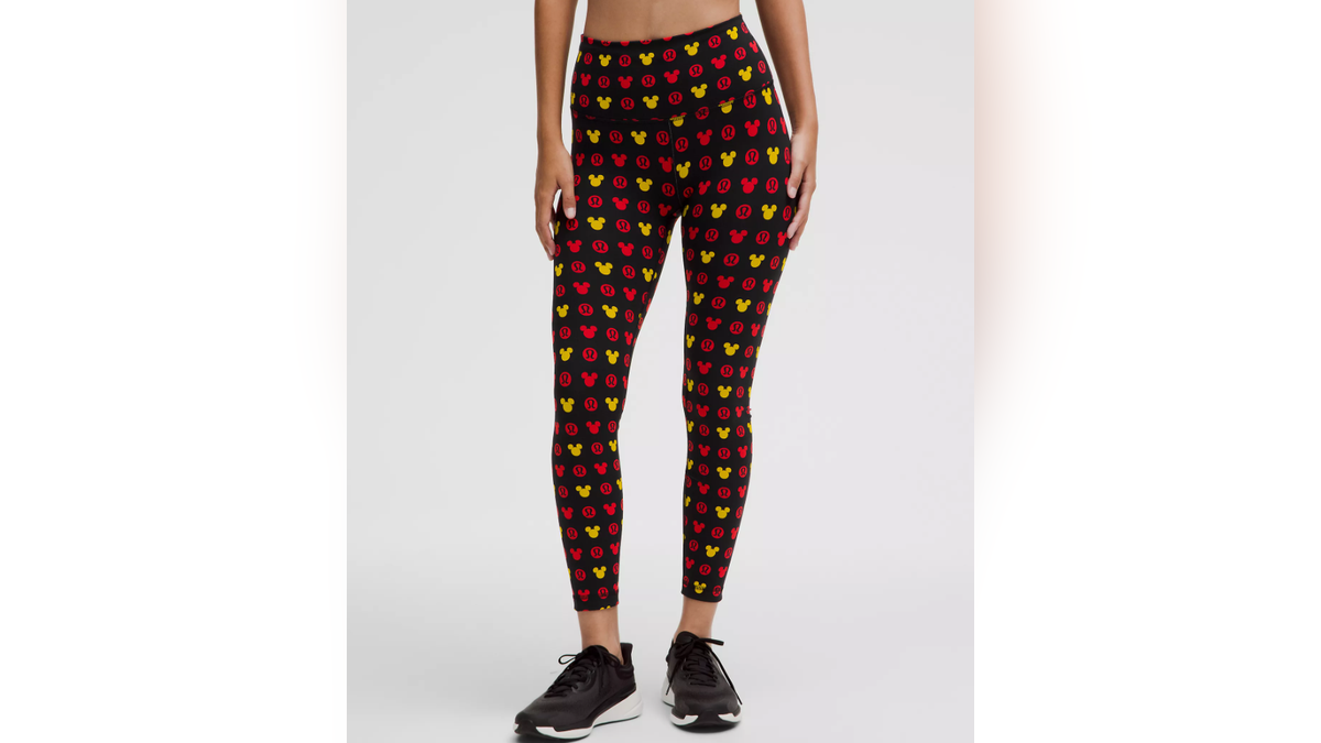 These fun, Mickey-print leggings are great for Yoga. 