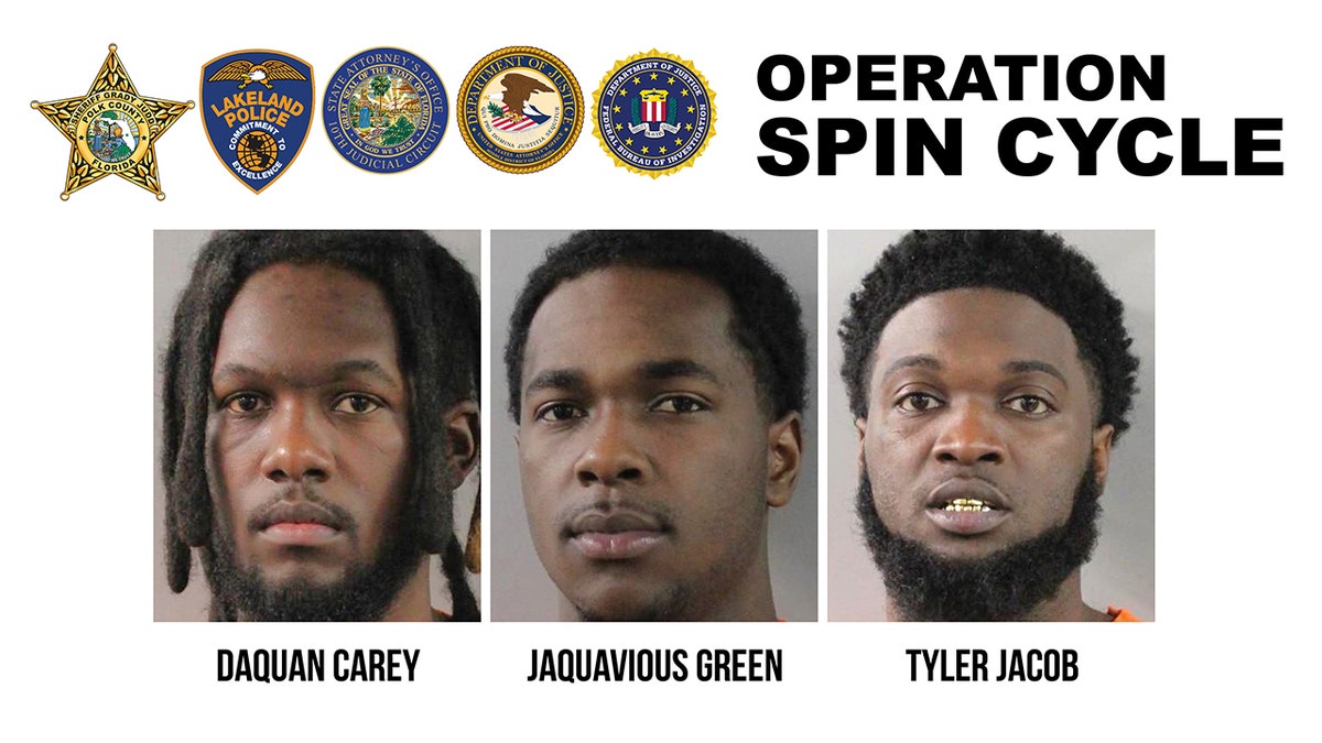 Spin Cycle three mugshots