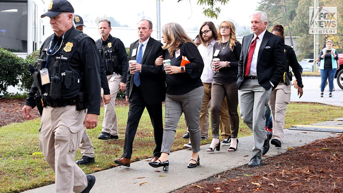 Susan Smith's ex-husband, David Smith arrives at her parole hearing