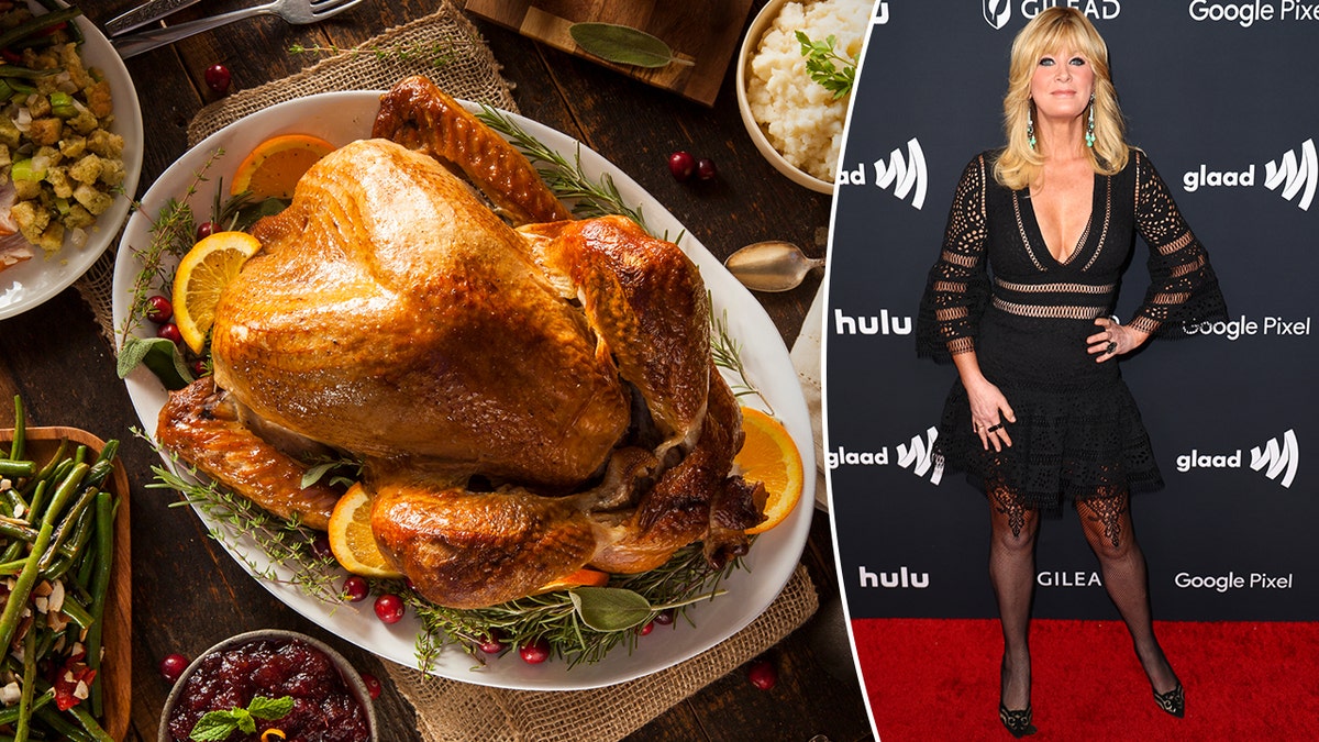 Sandra Lee, right, talks Thanksgiving turkeys with Fox News Digital.