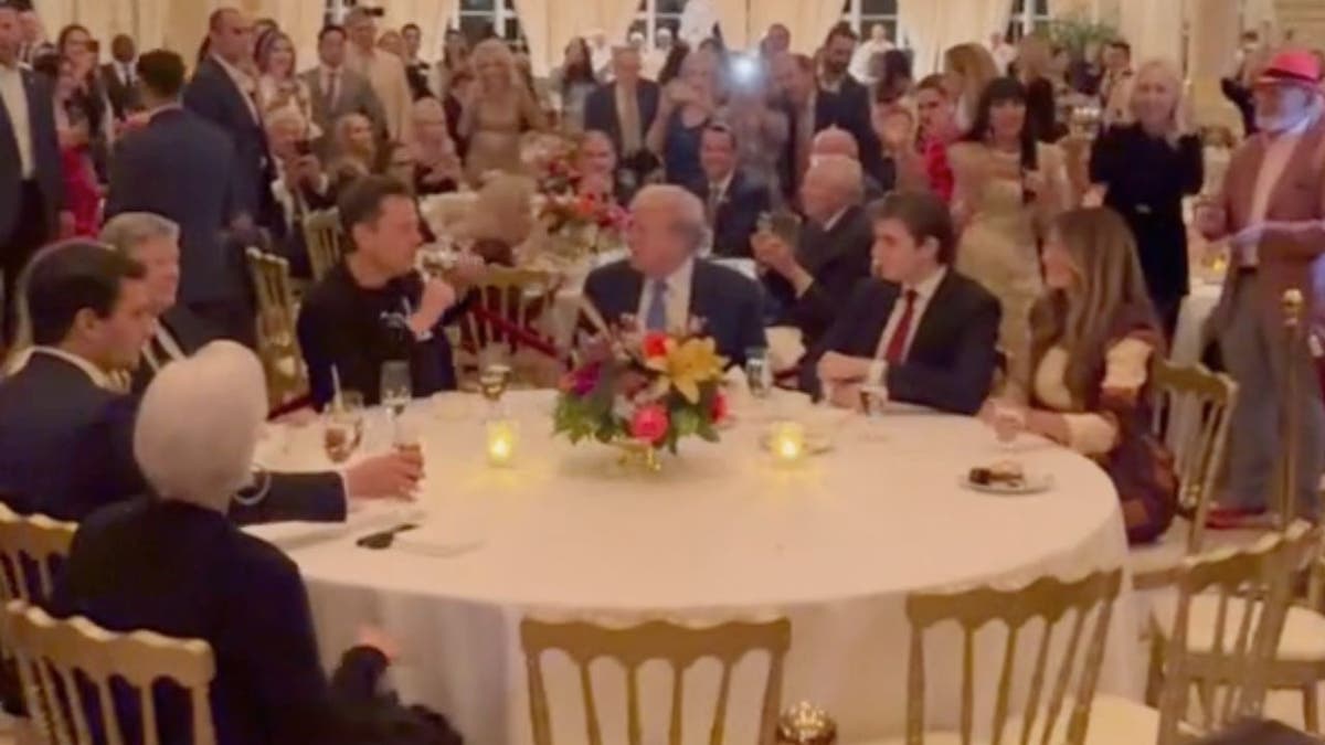 trump musk at table