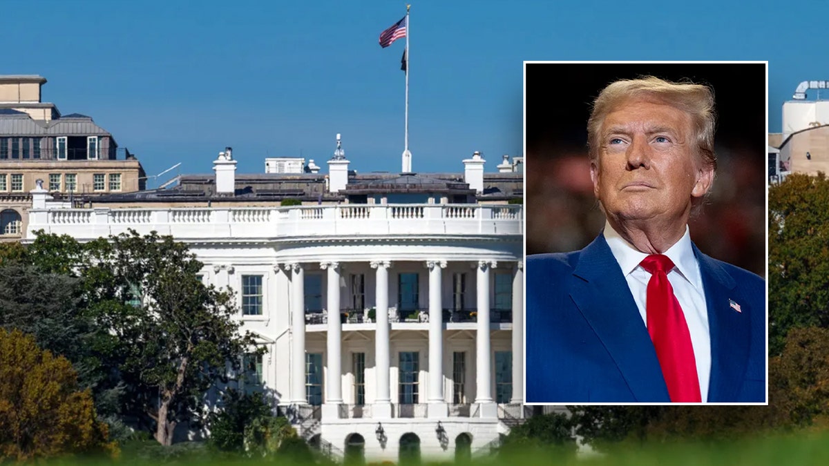 President -elect Donald Trump was filmed in front of the White House.