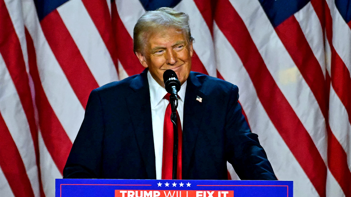 Donald Trump closeup from triumph  speech