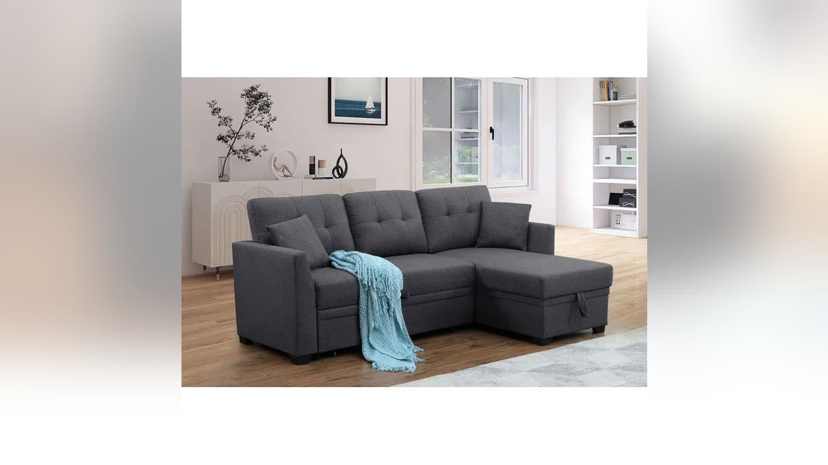 This sectional is perfect for small spaces.