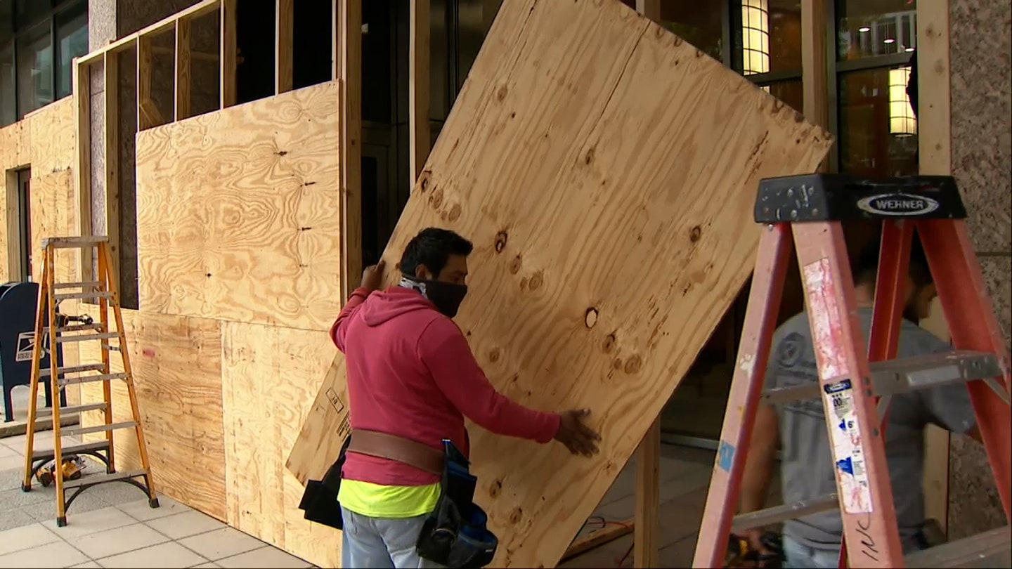 Washington, D.C. Businesses Brace for Post-Election Unrest with Boarded-Up Windows