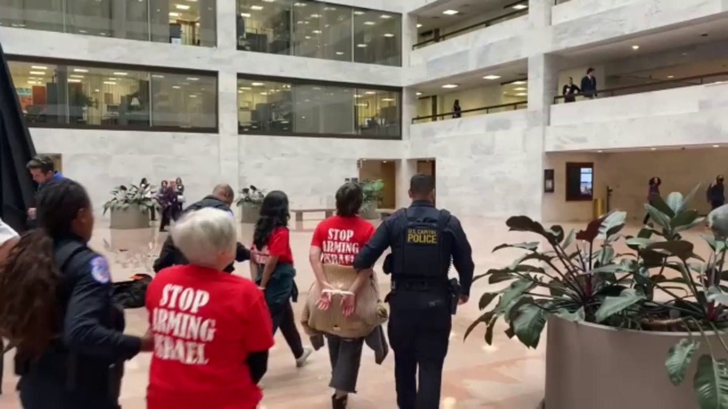 dc pro palestine protest in hart atrium.mp4