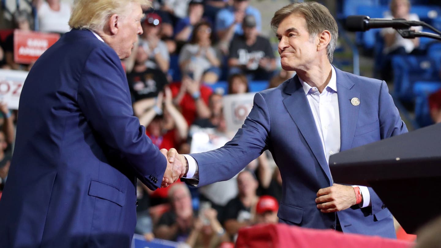 donald trump mehmet oz scaled