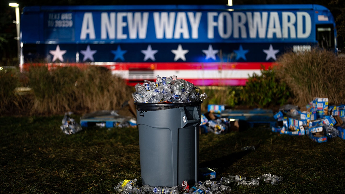 harris walz victory trash