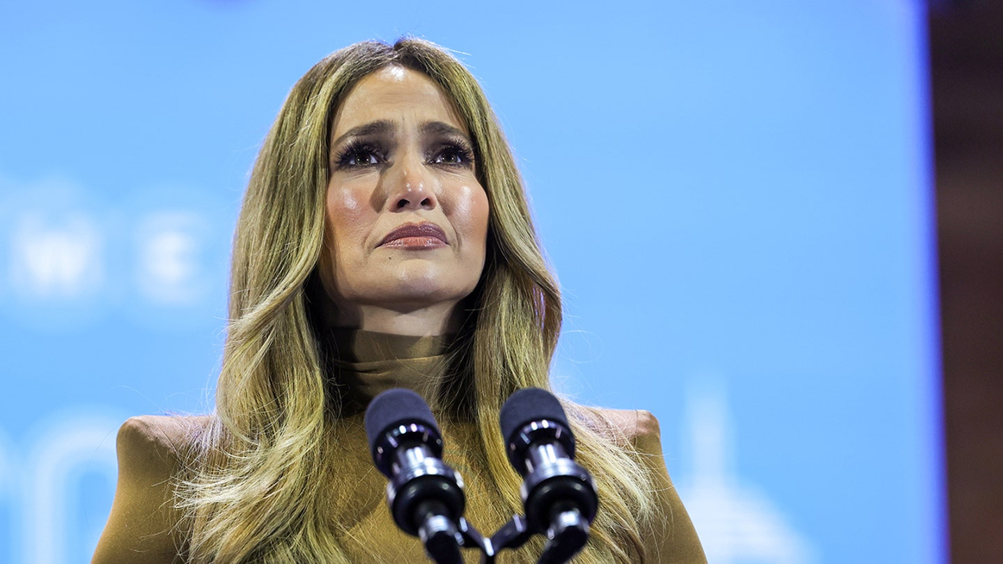 Jennifer Lopez Breaks Down in Tears During Kamala Harris Rally