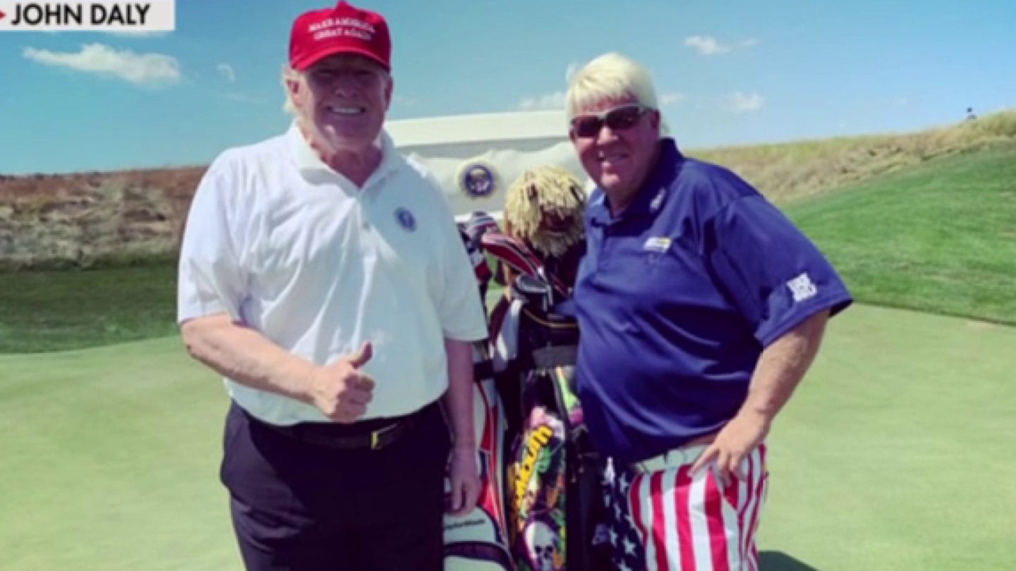 Legendary Golfer John Daly Celebrates Trump's Victory, Calls Him an 