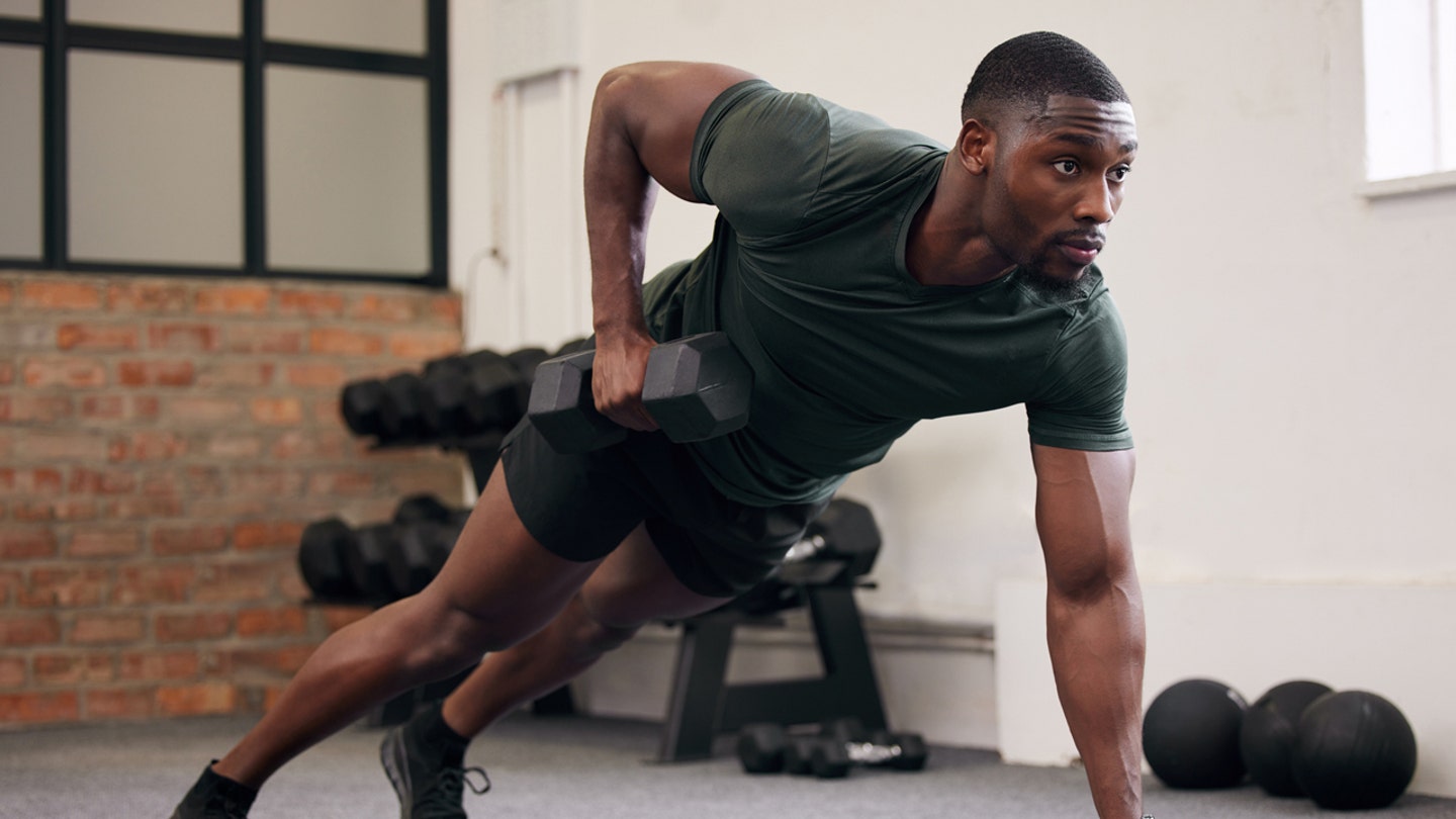 man working out