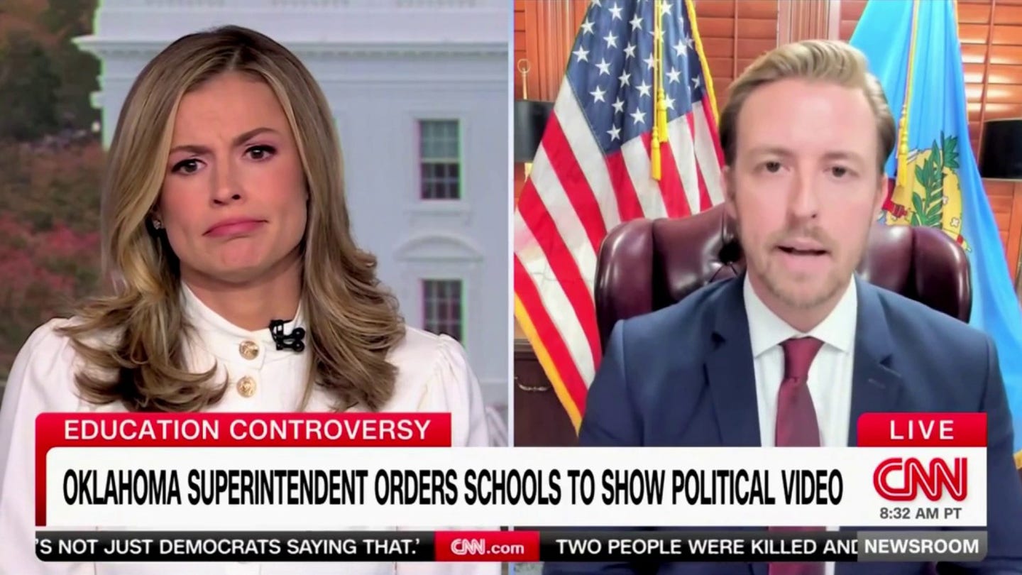 Religious Tensions Flare as Oklahoma Superintendent Clashes with CNN Host over Bible in Schools