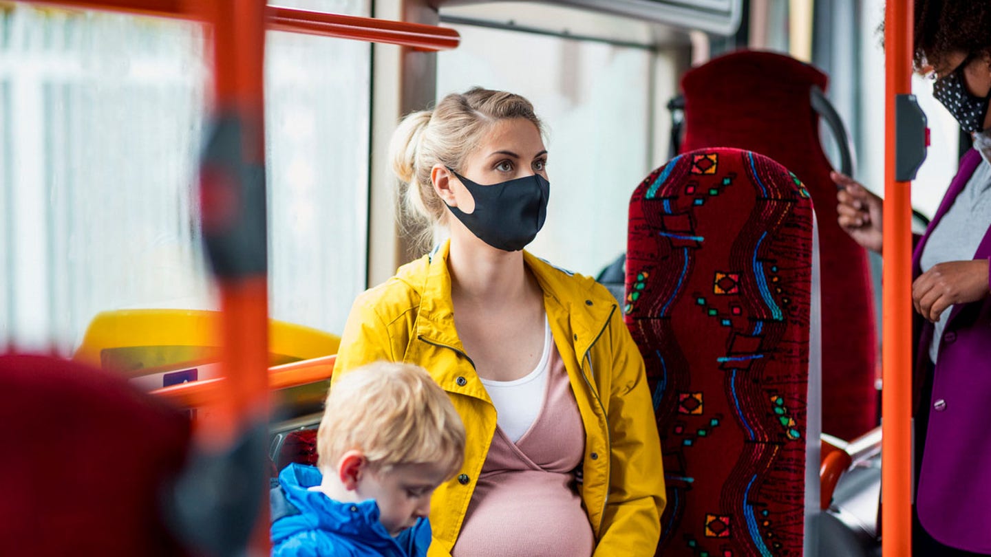 pregnant woman bus