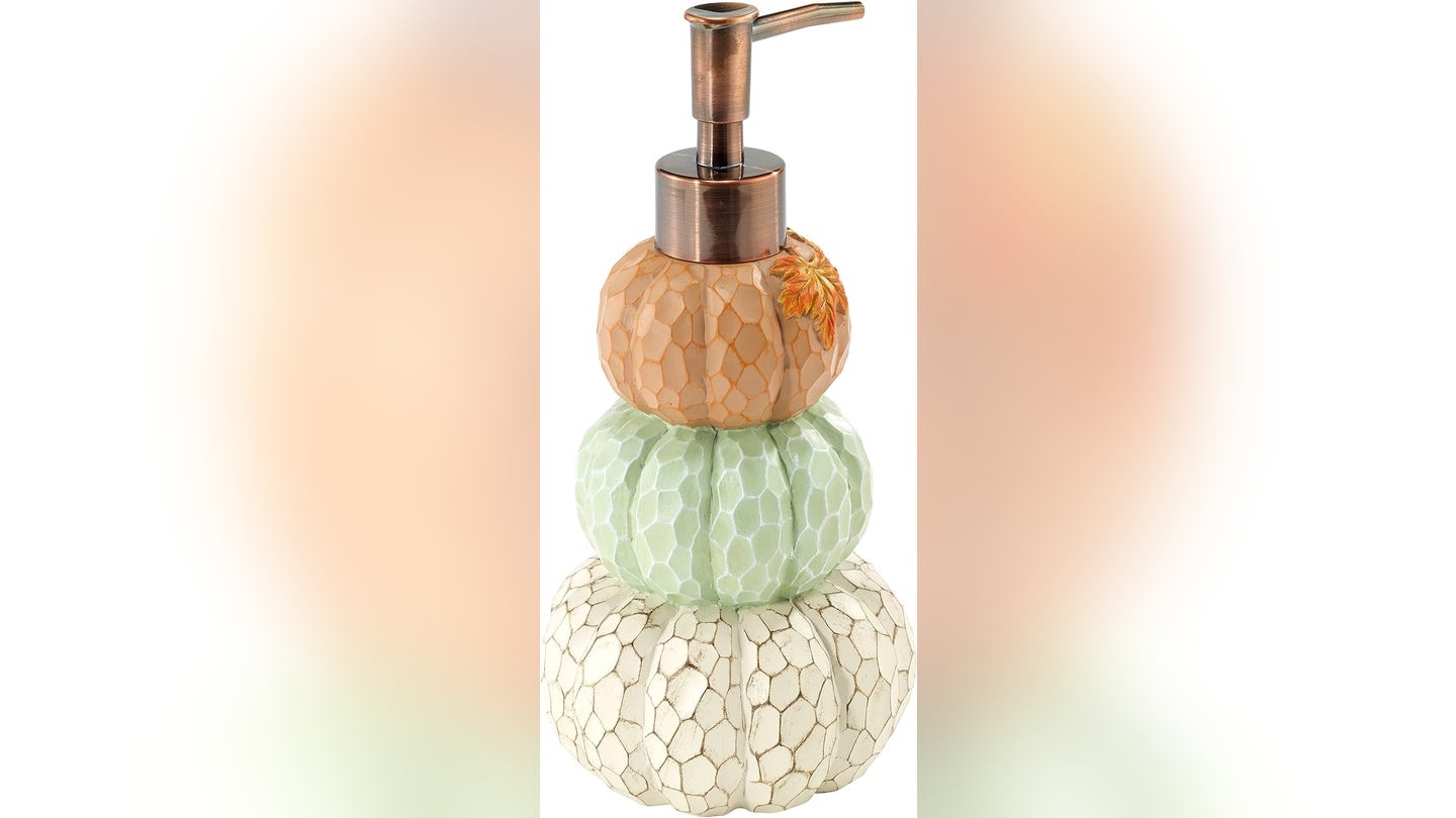 pumpkin soap dispenser