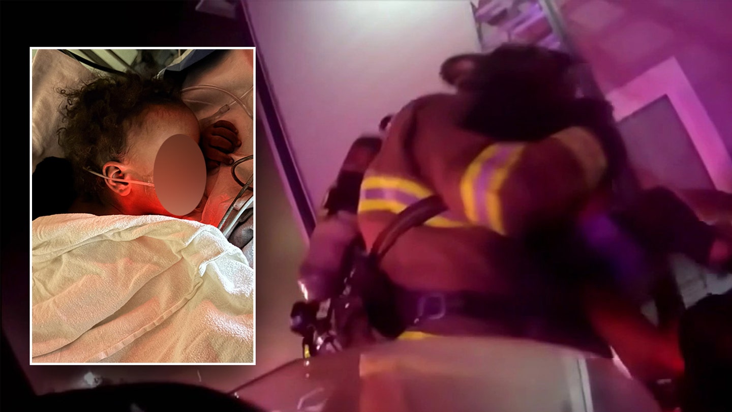 Hero Firefighter Rescues Toddler From Blazing Apartment in Dramatic Video