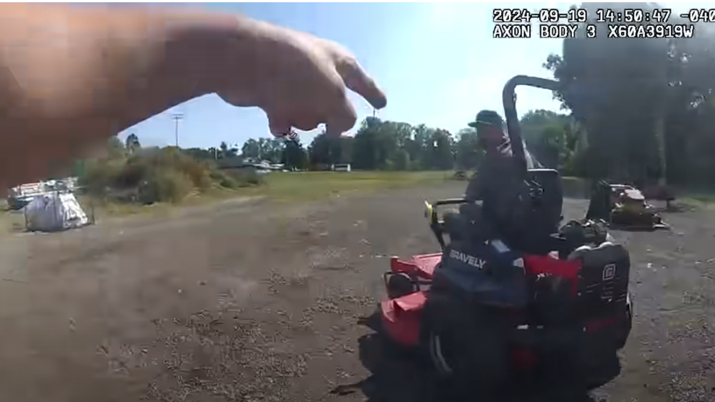 Bodycam Footage Captures Deputy's Dramatic Encounter with Man Fleeing on Riding Mower