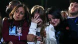 TOPSHOT - Supporters react to election results during an election night event for US Vice President and Democratic presidential candidate Kamala Harris at Howard University in Washington, DC, on November 5, 2024. (Photo by ANGELA WEISS / AFP) (Photo by ANGELA WEISS/AFP via Getty Images)