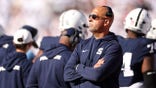 Head coach James Franklin of the Penn State Nittany Lions at a game before he was let go.