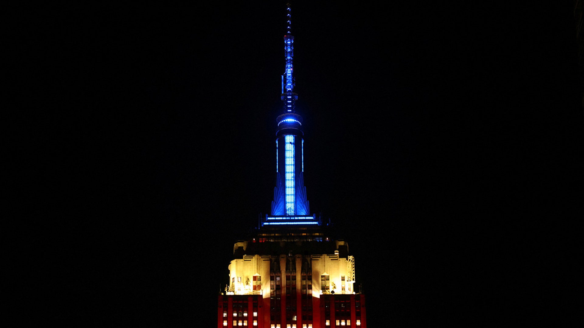 The Empire State Building is pictured during Election Day in New York City