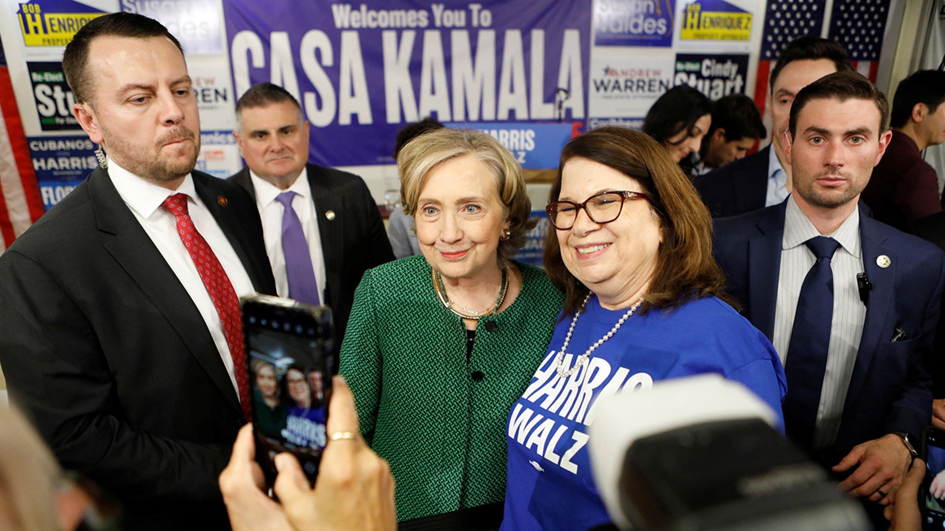 Former U.S. Secretary of State Hillary Clinton makes a campaign stop in Tampa