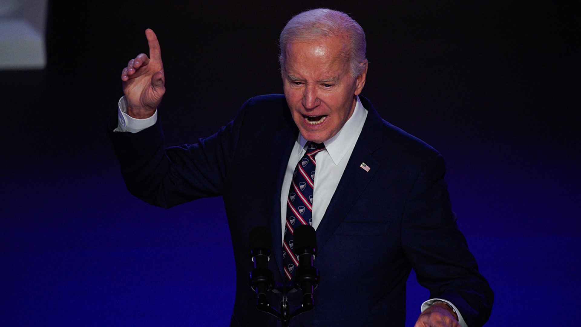 President Joe Biden delivers a speech to mark the third anniversary of the January 6, 2021 attack