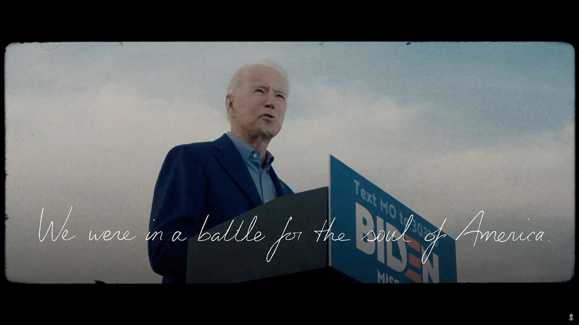 President Joe Biden speaks in this still image taken from his official campaign launch video