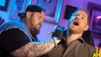 Jelly Roll gives Prince Harry neck tattoo as royal jokes he should have gotten it on his a-- - Fox News