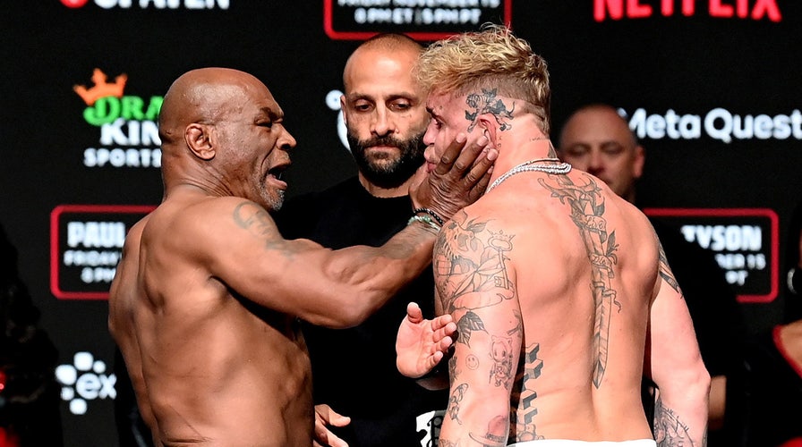 Mike Tyson slaps Jake Paul hours before epic showdown