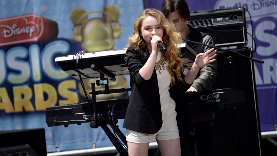 Sabrina Carpenter performing at Radio Disney Music Awards