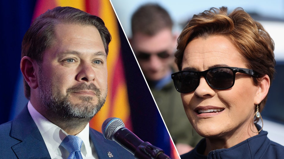 Ruben Gallego and Kari Lake