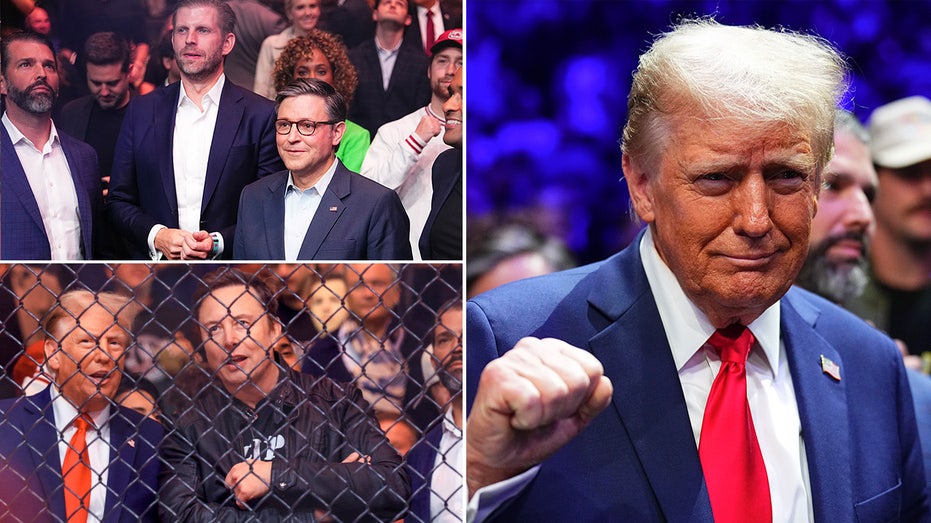 Trump flanked by top allies, cabinet picks at UFC 309: 'USA, USA'