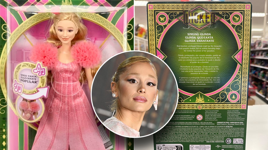 ‘Wicked’ movie dolls sold by Mattel include adult website on packaging