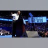 Former President Barack Obama speaks during a campaign rally for Democratic presidential nominee Vice President Kamala Harris