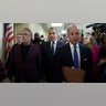 Hunter Biden, son of President Joe Biden, follows his attorney Abbe Lowell as they depart the House Rayburn Office Building following a surprise appearance