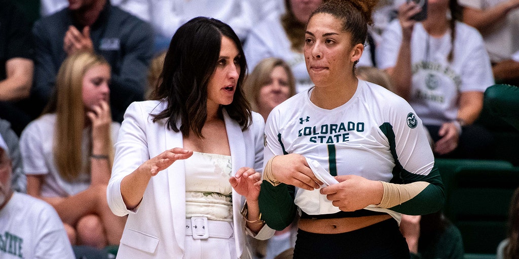 Colorado State women's volleyball coach praises team after win over squad with trans player