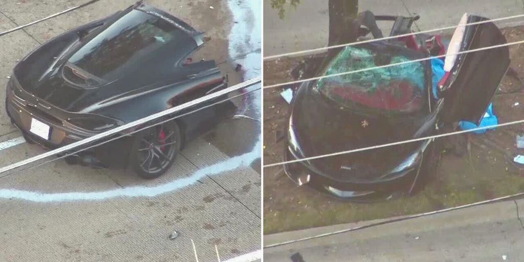 Carro esportivo de luxo se divide ao meio durante colisão mortal no Texas, matando seus 2 ocupantes