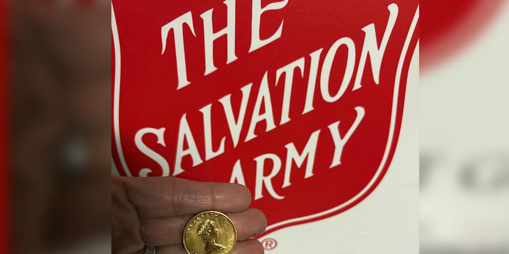 Rare gold coin worth thousands dropped into Salvation Army bucket by anonymous holiday donor