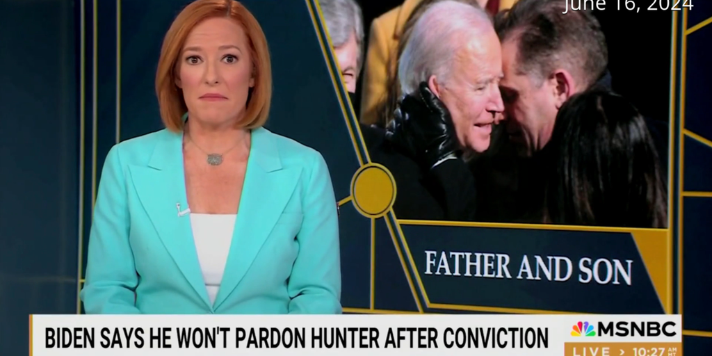 FLASHBACK: MSNBC's Jen Psaki gushed that Biden's pledge to not pardon Hunter showed true character