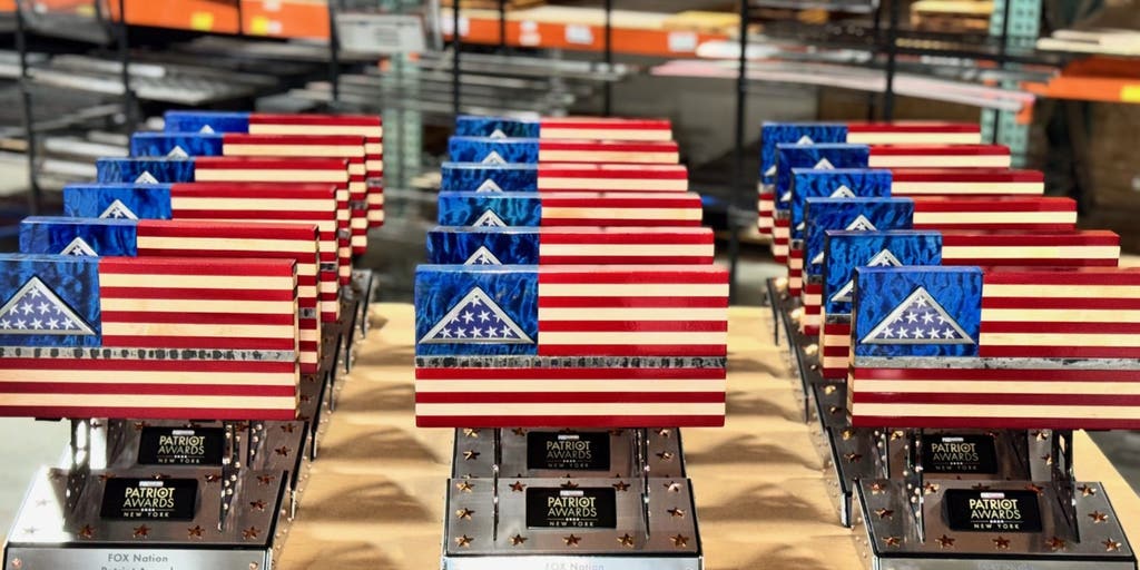 Fox Nation Patriot Awards: Wisconsin metal art company who 'chased the American dream' unveils 2024 trophies