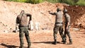 A civil emergency team practices shooting in the city of Kiryat Shmona, which is within the range of rocket barrages fired by Hezbollah from Lebanon for the last 6 months. Kiryat Shmona, Mar 4, 2024. - Fox News