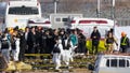 South Korea's acting President Choi Sang-mok, wearing a green jacket, visits the site of a plane fire at Muan International Airport in Muan, South Korea, Monday, Dec. 30, 2024. - Fox News