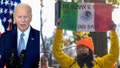 This split shows President Biden and pro-DACA protesters. - Fox News