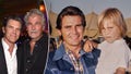 MALIBU, CA - APRIL 24: (Exclusive Coverage) Josh Brolin and James Brolin attend Barbra Streisand's 75th birthday at Cafe Habana on April 24, 2017 in Malibu, California. / American actor James Brolin, wearing a patchwork denim jacket over a plaid shirt, holds his son, American actor Josh Brolin, who wears a white t-shirt and black-and-white plaid trousers, alongside his wife, American actress Jane Cameron Agee, who wears a white outfit, United States, circa 1972. - Fox News