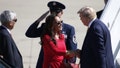 Harmeet Dhillon greets President Trump after he arrives aboard Air Force One at Moffett Federal Airfield in Mountain View, Calif. to attend a Republican Party fundraiser at an undisclosed location on Tuesday, Sept. 17, 2019. - Fox News