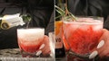 DiTommaso's holiday spritzer is made with sparkling wine and uses a sprig of rosemary as garnish. - Fox News