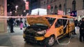 A yellow taxi cab crashed into a group of pedestrians. At least six people were injured. - Fox News